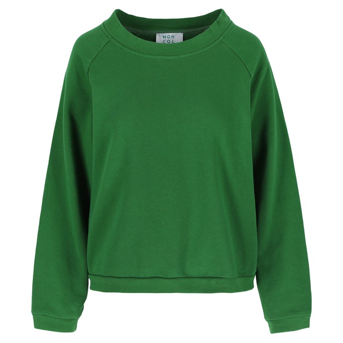 Sweater green Organic cotton from Mon Col Anvers