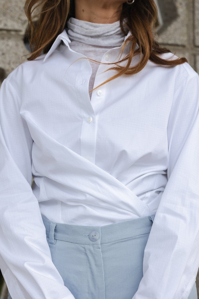 Pixie blouse White dotted from Mon Col Anvers