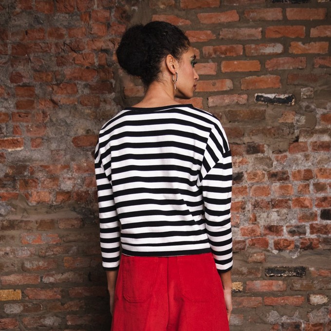 Pia pull Stripes (organic cotton) from Mon Col Anvers