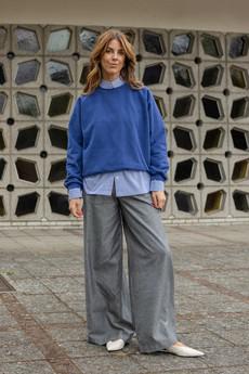 Clio pants Twill grey via Mon Col Anvers