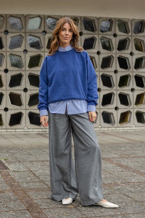Clio pants Twill grey from Mon Col Anvers Clio pants Twill grey from Mon Col Anvers