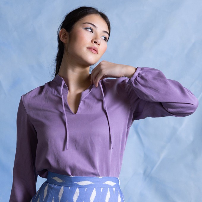 Sol blouse Lila from Mon Col Anvers