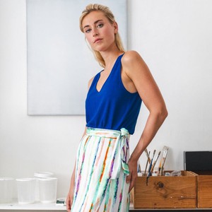 Summer top Royal blue - Last size: XL from Mon Col Anvers