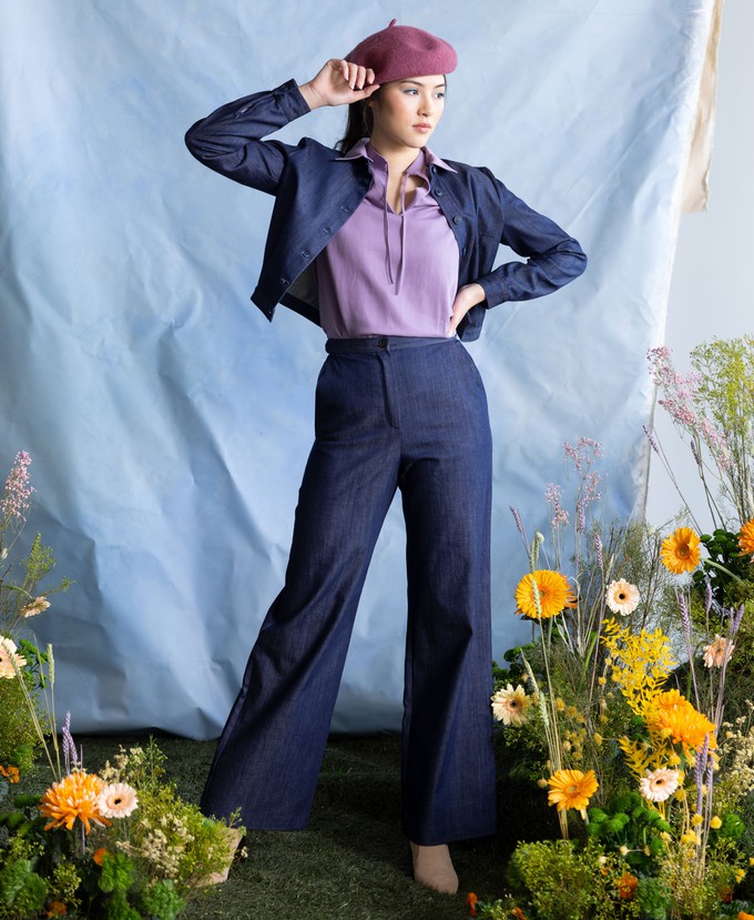 Sol blouse Lila from Mon Col Anvers