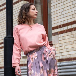 Sweater Lobster pink Organic cotton from Mon Col Anvers