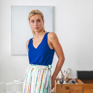 Summer top Royal blue - Last size: XL from Mon Col Anvers