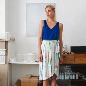 Summer top Royal blue - Last size: XL from Mon Col Anvers