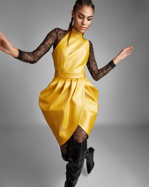 GOLDEN HONEY COCKTAIL DRESS from MONIQUE SINGH