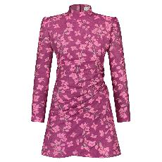 DRAPED FLORAL MIDI DRESS via MONIQUE SINGH