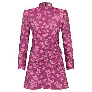 DRAPED FLORAL MIDI DRESS from MONIQUE SINGH