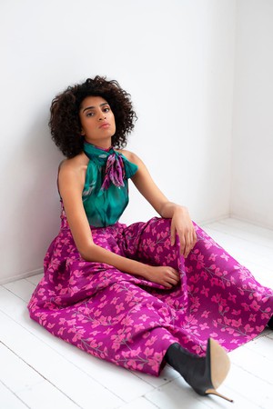 FLORAL HALTER TOP from MONIQUE SINGH