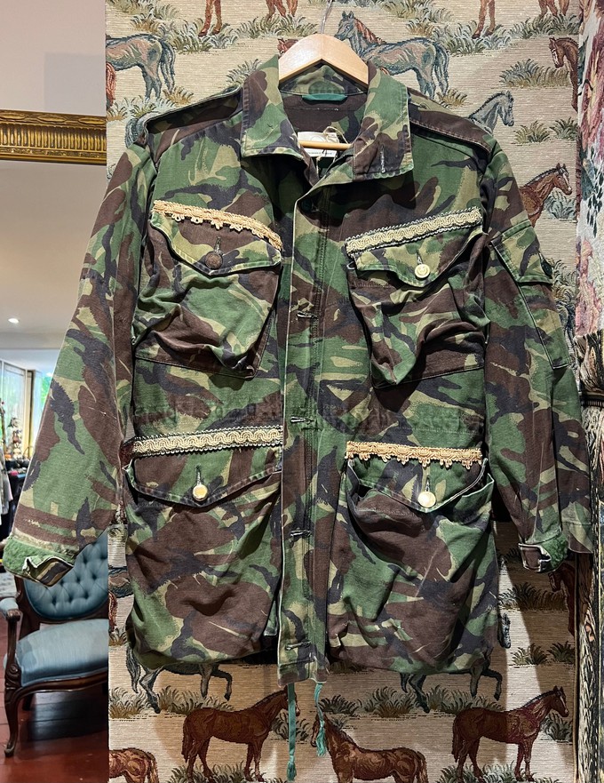 Upcycled genuine camo jacket from MPIRA