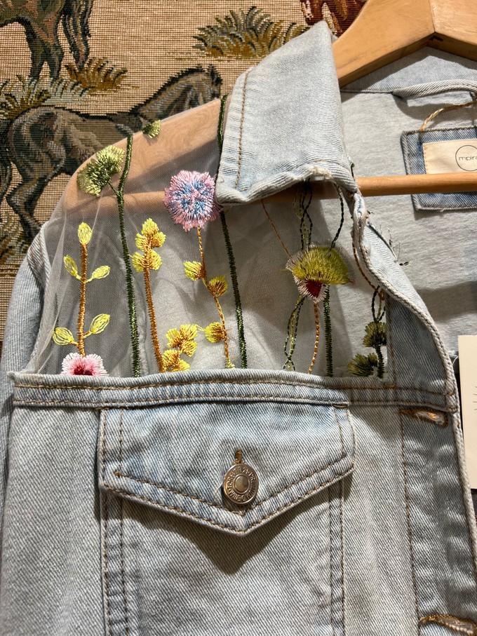 Upcycled Laced Denim Jacket from MPIRA