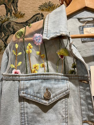 Upcycled Laced Denim Jacket from MPIRA
