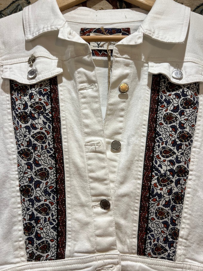 Upcycled White Denim Jacket from MPIRA