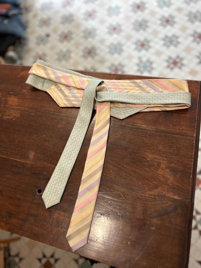 Silk Upcycled Tie Belt from MPIRA