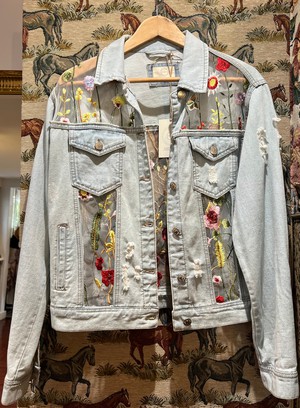 Upcycled Laced Denim Jacket from MPIRA