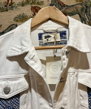 Upcycled White Denim Jacket from MPIRA