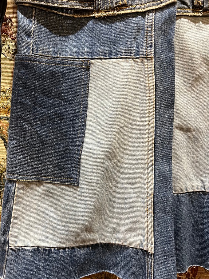 Long Upcycled Denim Coat from MPIRA