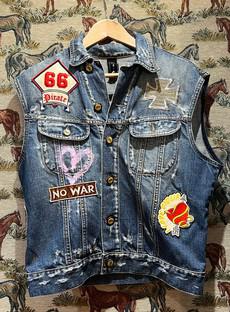 Upcycled Denim Waistcoat via MPIRA