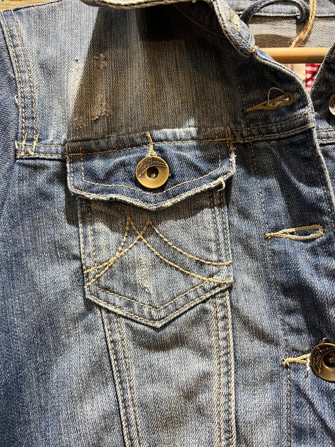 Long Upcycled Denim Coat from MPIRA