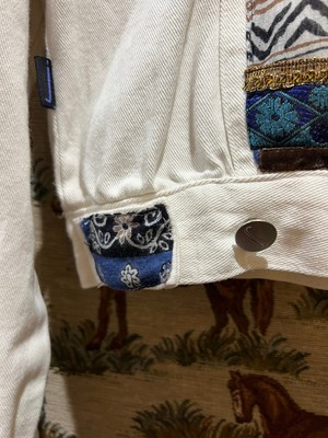 Upcycled White Denim Jacket from MPIRA