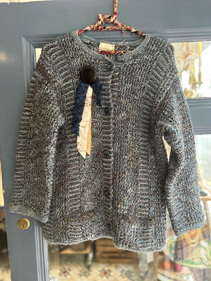 Handknitted Pure Wool Upcycled Cardigan Knitwear from MPIRA