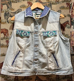 Upcycled Denim Waistcoat from MPIRA