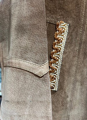 Upcycled Vintage Suede Jacket from MPIRA