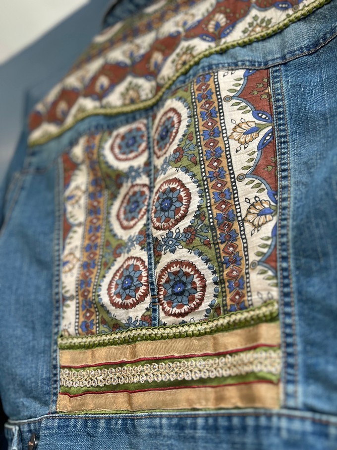 Upcycled denim jacket from MPIRA