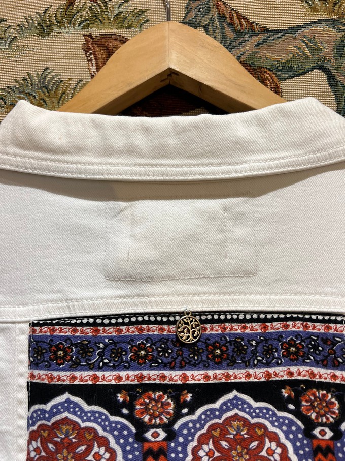Upcycled White Denim Jacket from MPIRA