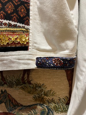 Upcycled White Denim Jacket from MPIRA