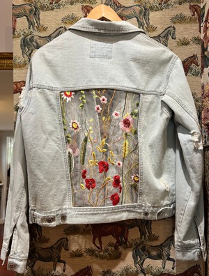 Upcycled Laced Denim Jacket from MPIRA