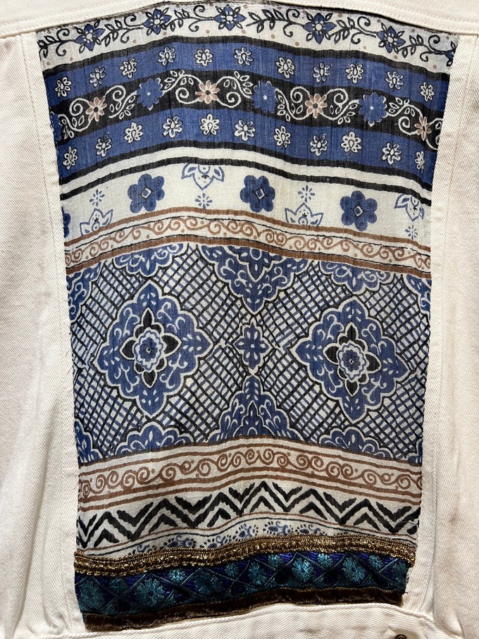 Upcycled White Denim Jacket from MPIRA