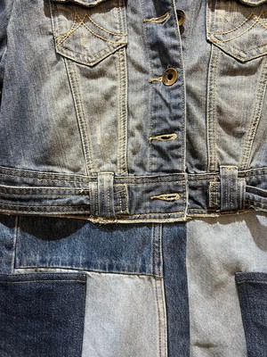 Long Upcycled Denim Coat from MPIRA