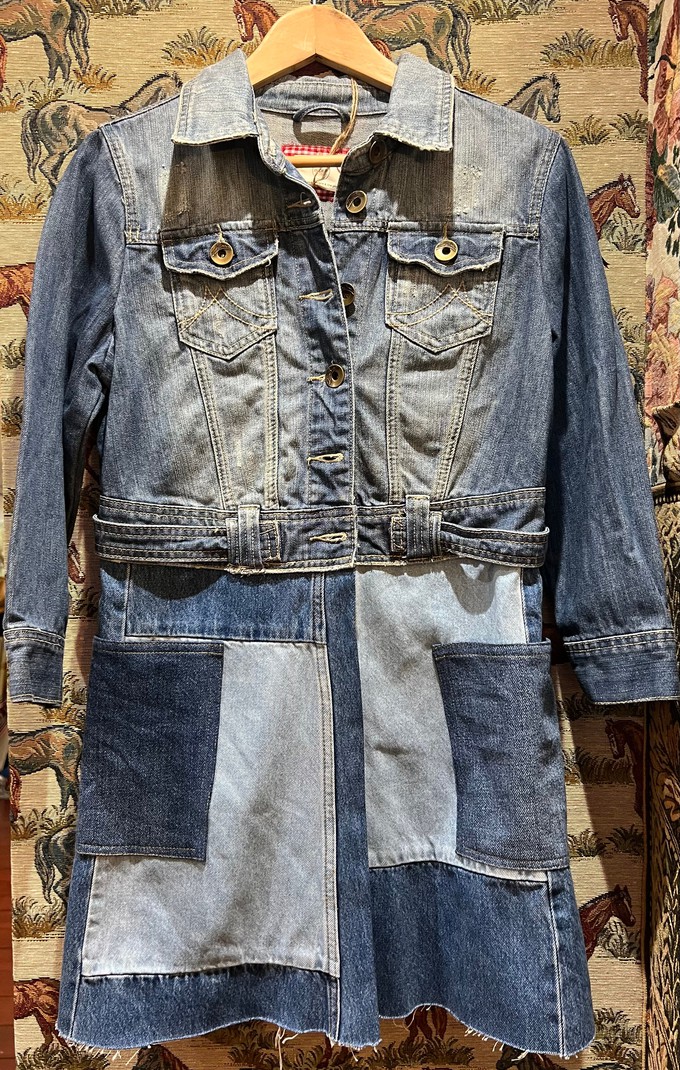 Long Upcycled Denim Coat from MPIRA