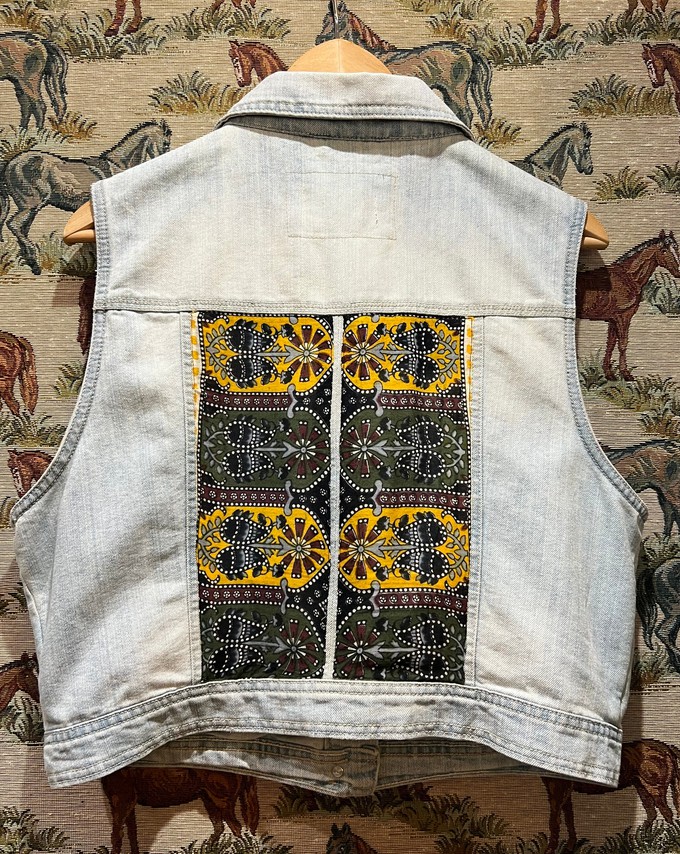 Upcycled Denim Waistcoat from MPIRA