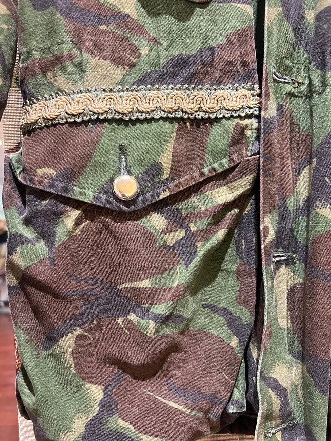 Upcycled genuine camo jacket from MPIRA