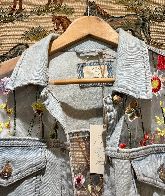 Upcycled Laced Denim Jacket from MPIRA
