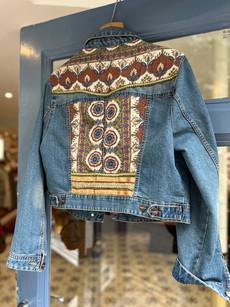 Upcycled denim jacket via MPIRA