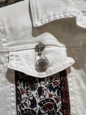 Upcycled White Denim Jacket from MPIRA