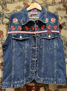 Upcycled Denim Waistcoat via MPIRA