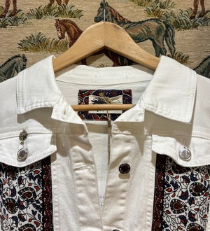 Upcycled White Denim Jacket from MPIRA