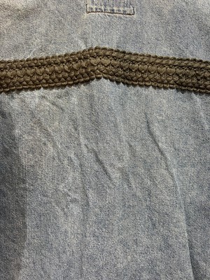 Upcycled Loose Denim Jacket With Tapestry from MPIRA