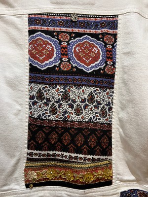 Upcycled White Denim Jacket from MPIRA