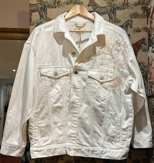 Upcycled White Denim Jacket from MPIRA