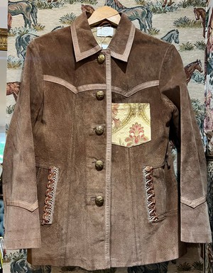 Upcycled Vintage Suede Jacket from MPIRA
