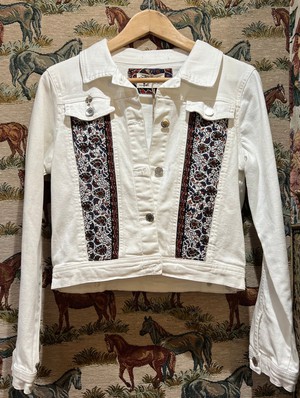 Upcycled White Denim Jacket from MPIRA