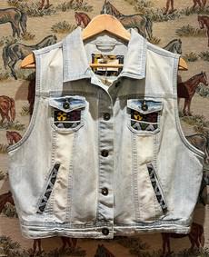 Upcycled Denim Waistcoat via MPIRA
