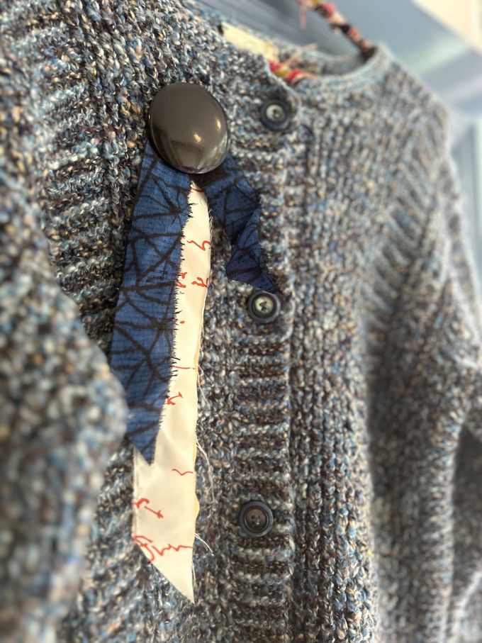 Handknitted Pure Wool Upcycled Cardigan Knitwear from MPIRA